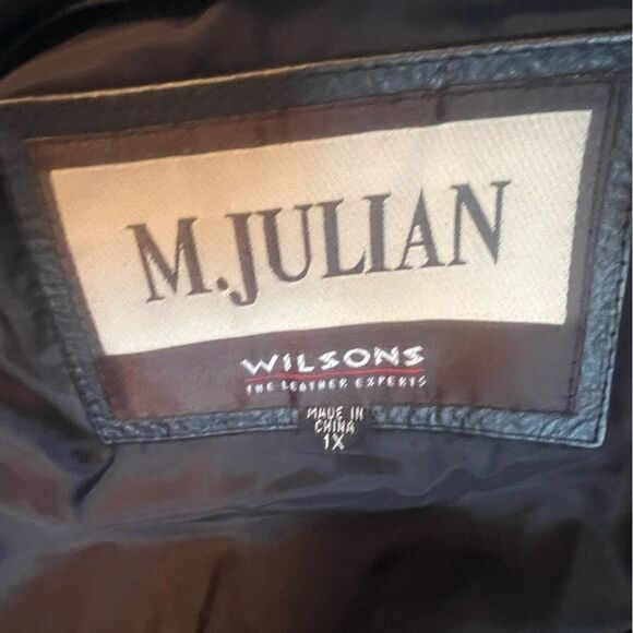 Vintage Wilson M Julian Men's Leather Jacket with Zip in Liner  Black Size 1X - Picture 11 of 15